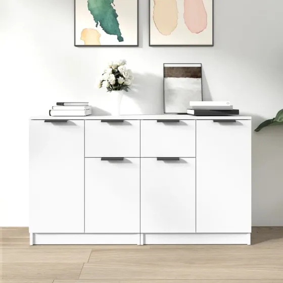 vidaXL Skænk 2 stk. 60x30x70 cm hvid