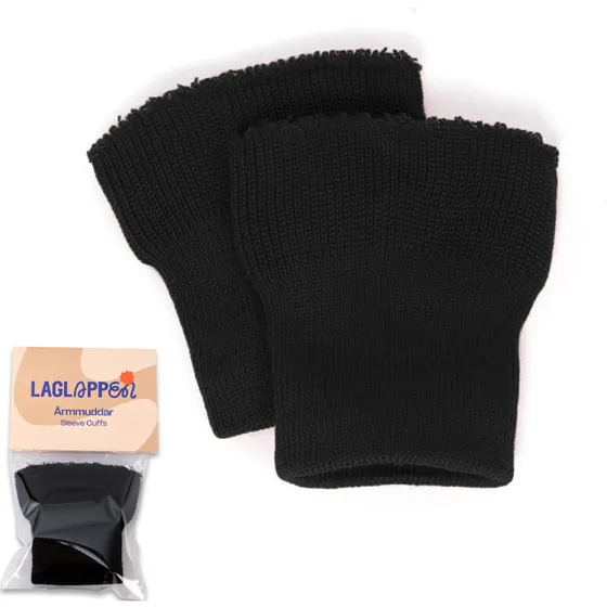 Ribkanter til ærmer, elastisk 2-pak, brun