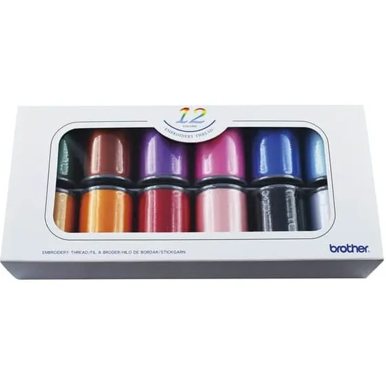Brother Shiny broderitråd 12 rl (300 m/spole)