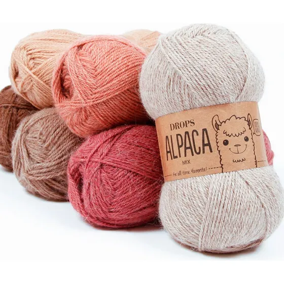 Drops Alpaca Garn Unicolor 101 Hvid