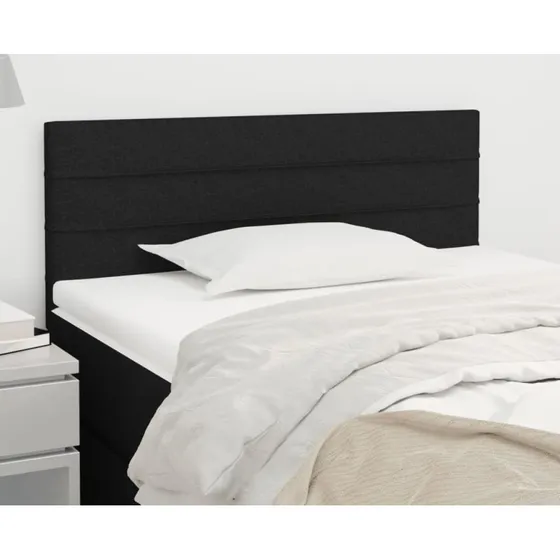 vidaXL sengegavl stof 100x5x78/88 cm - sort