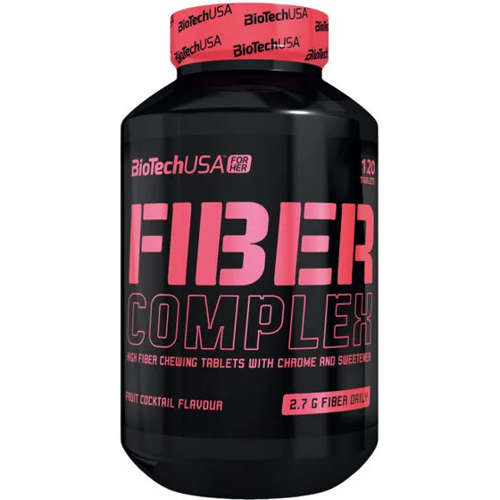 BioTechUSA Fiber Complex 120 tyggetabletter