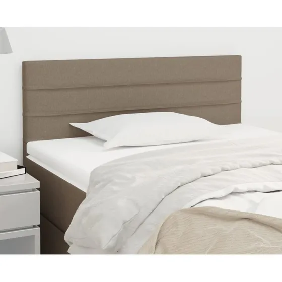 vidaXL sengegavl 80x5x78/88 cm stof gråbrun