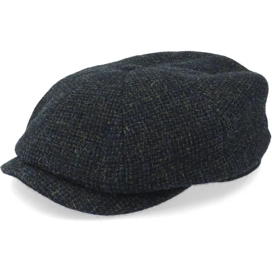 Stetson Hatteras Shetland Uld Flat Cap, grå