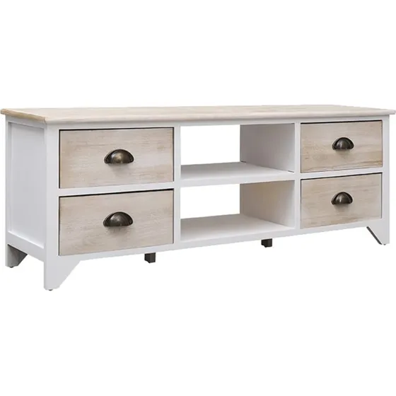 vidaXL TV-skab 108x30x40 cm i massivt kejsertræ