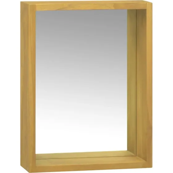 vidaXL spejlskab 30x10x40 cm – massivt teak
