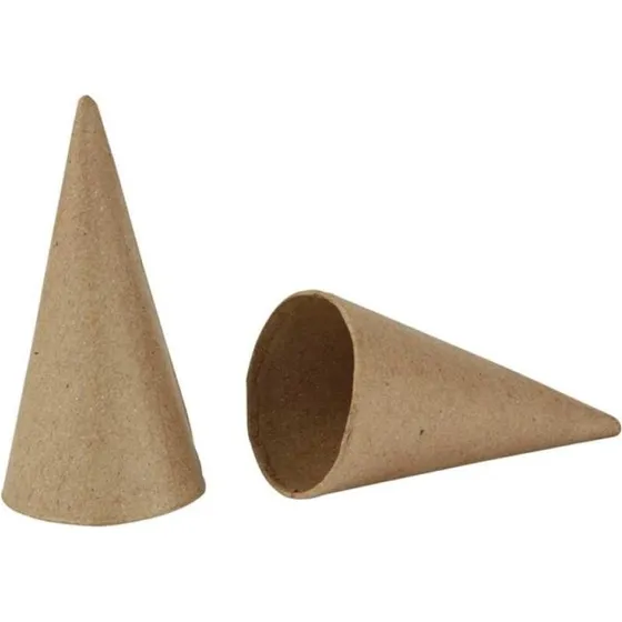 Papmaché Kegler H10 x Ø5 cm - 10 stk