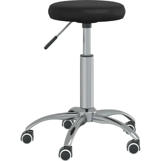 vidaXL massagestol i kunstlæder, sort