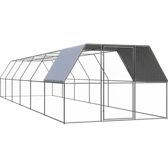 vidaXL hnsegrd 3x12x2 m - galvaniseret stl