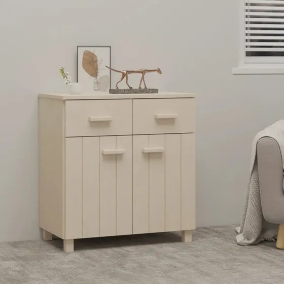 vidaXL sknk HAMAR 79x40x80 cm fyrretr honningbrun