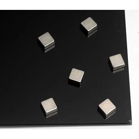 NAGA Superstærk kvadratisk stålmagnet 10×10×5 mm (6 stk)