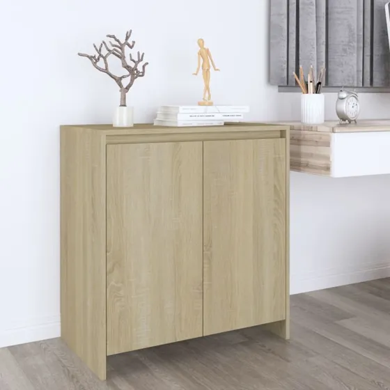vidaXL skænk 70x41x75 cm Sonoma-eg