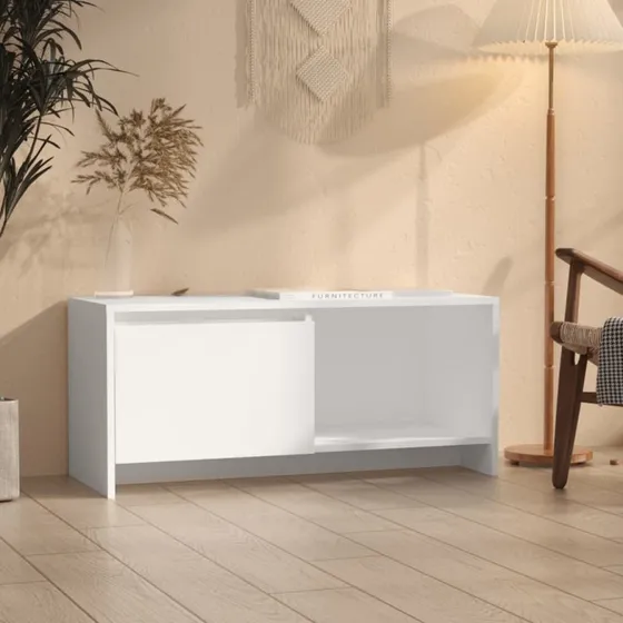 vidaXL tv-bord 90x35x40 cm konstrueret træ, hvid