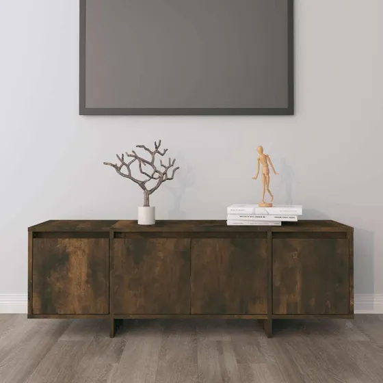 vidaXL TV-bord 120x30x40,5 cm konstrueret træ, røget egetræ