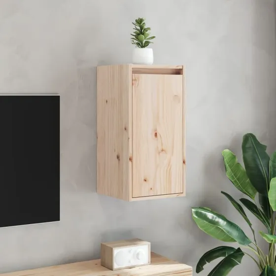 vidaXL Vægskabe 2 stk. 30x30x60 cm massivt fyrretræ