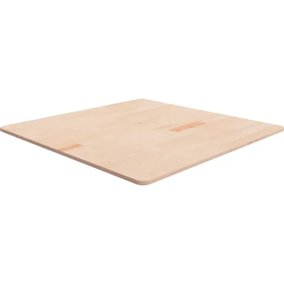vidaXL bordplade firkantet 90x90x1,5 cm ubehandlet massivt egetr