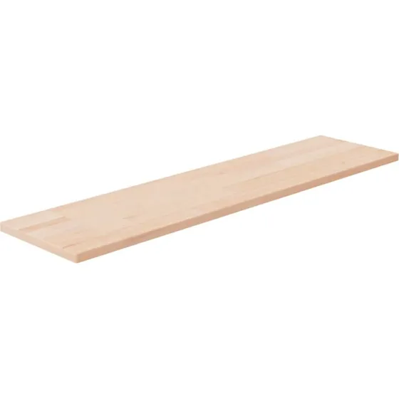 vidaXL hyldeplade 80x20x1,5 cm ubehandlet massivt egetræ