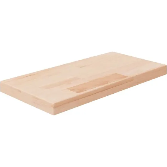 vidaXL hyldeplade i ubehandlet massivt egetr 40x20x2,5 cm