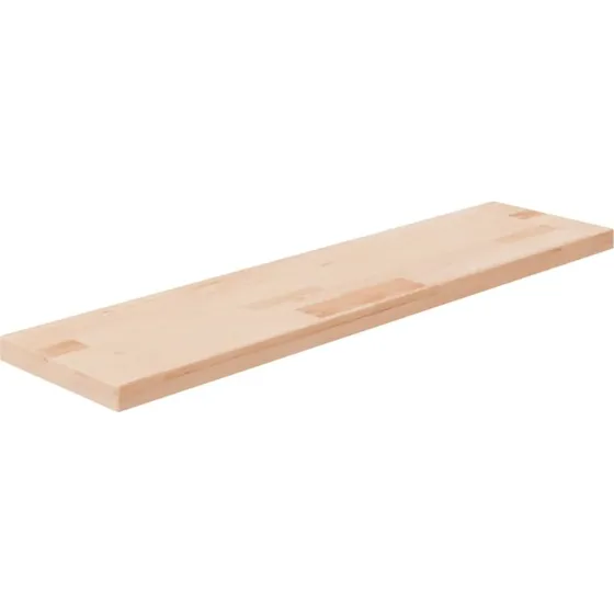 vidaXL hyldeplade 80x20x2,5 cm ubehandlet massivt egetr