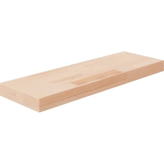 vidaXL hyldeplade ubehandlet massivt egetræ 60x20x4 cm