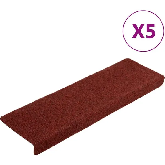 vidaXL trappemtter selvklbende 5 stk 65x21x4 cm bordeaux