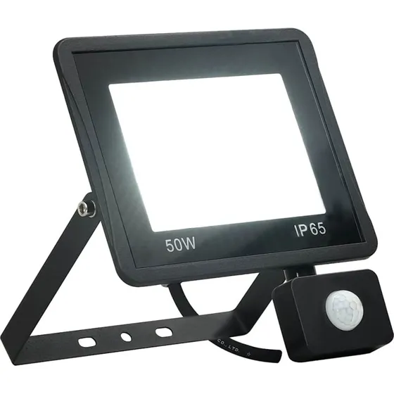 vidaXL LED-projektr med sensor 50 W  kold hvid