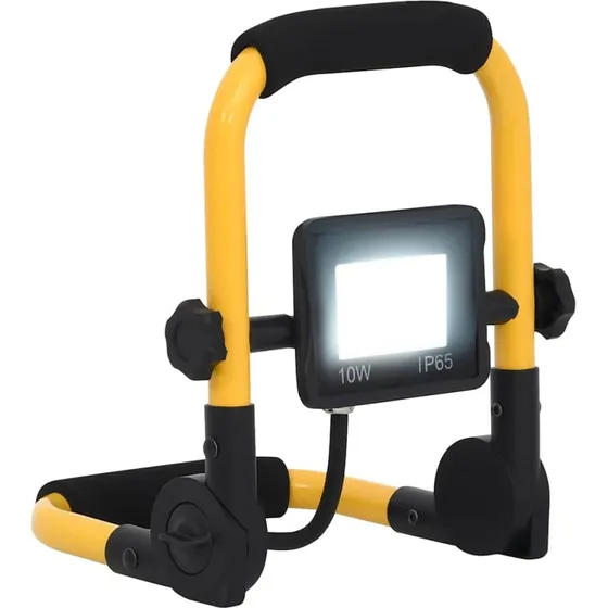 vidaXL LED-projektør med håndtag 10 W kold hvid