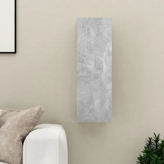 vidaXL væghængt tv-bord 30,5x30x90 cm betongrå