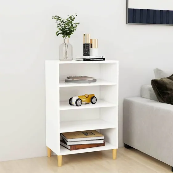 vidaXL skænk 57x35x90 cm konstrueret træ - hvid