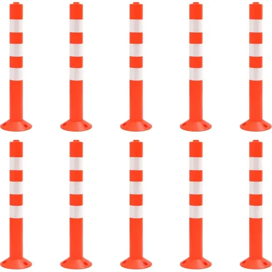 vidaXL danple 10 stk. 75 cm rd/slv