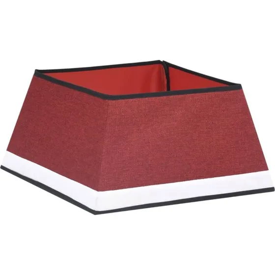 vidaXL skjuler til juletrsfod 48x48x25 cm, rd/hvid