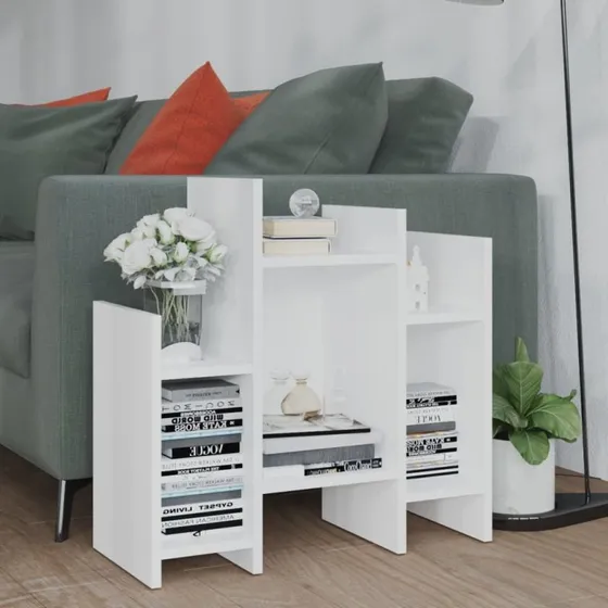 vidaXL sideskab 60x26x60 cm konstrueret træ hvid