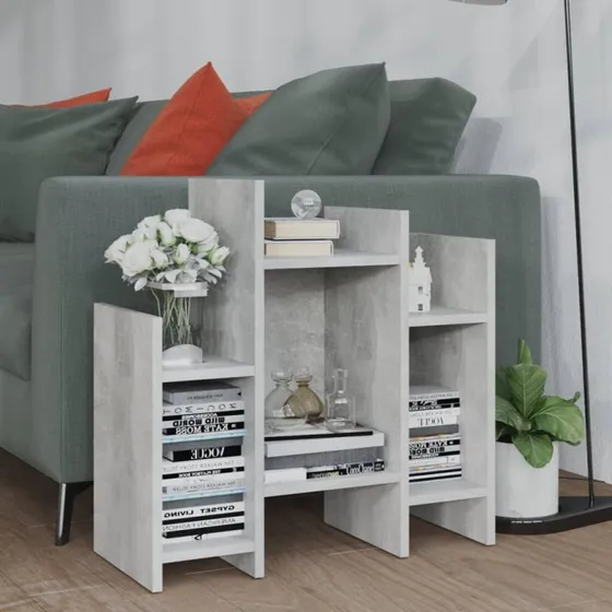 vidaXL sideskab 60x26x60 cm konstrueret træ — betongrå