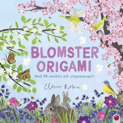 Blomster origami – bog med 13 modeller & 50 ark (25x25 cm)
