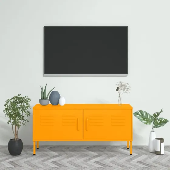 vidaXL TV-skab 105x35x50 cm stl  sennepsgul