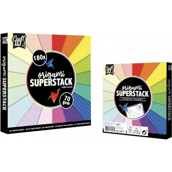 Origami Superpack 15x15 cm 70 g - 180 ark