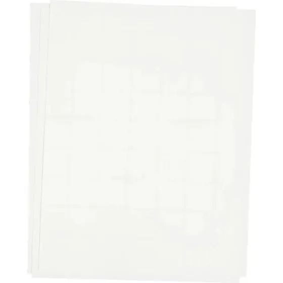 Transferark 21,5x28 cm - hvid, 3 ark