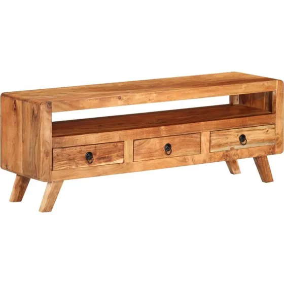 vidaXL tv-bord 110x30x40 cm massivt akacietræ