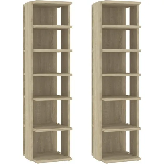 vidaXL skoreoler 2 stk. 25x27x102 cm sonoma-eg