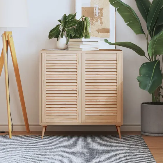 vidaXL skabslger 2 stk. 6939,4 cm lameldesign, massivt fyrretr