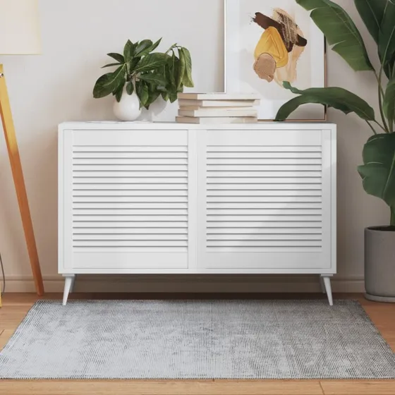 vidaXL skabslger 2 stk. 61,5x59,4 cm lamel, massivt fyr hvid