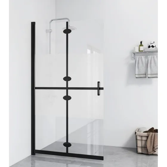 vidaXL foldbar brusevg 120x190 cm halvt matteret sikkerhedsglas