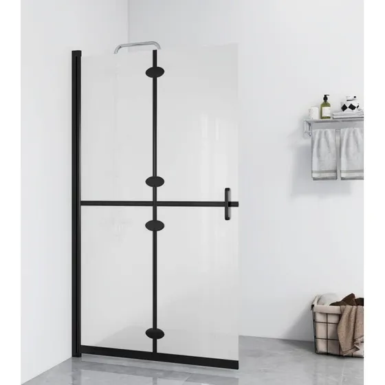 vidaXL foldbar brusevg 80x190 cm matteret hrdet glas