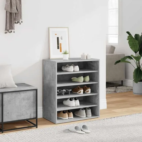 vidaXL skoreol 60x35x70 cm konstrueret træ betongrå
