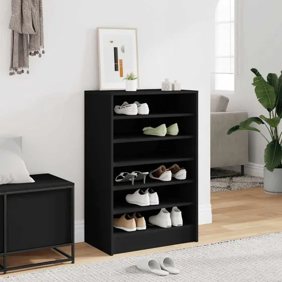 vidaXL skoreol 60x35x92 cm konstrueret tr, sort