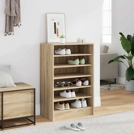 vidaXL skoreol 60x35x92 cm konstrueret træ Sonoma-eg