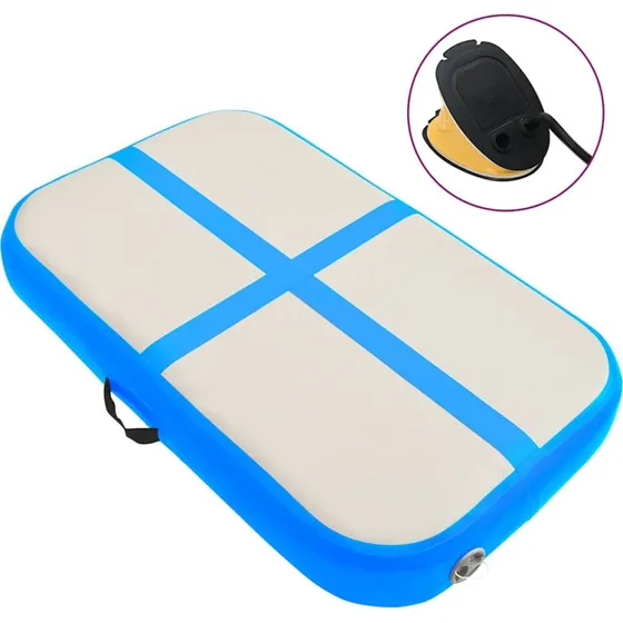 vidaXL Oppustelig gymnastikmtte 60x100x20 cm PVC bl