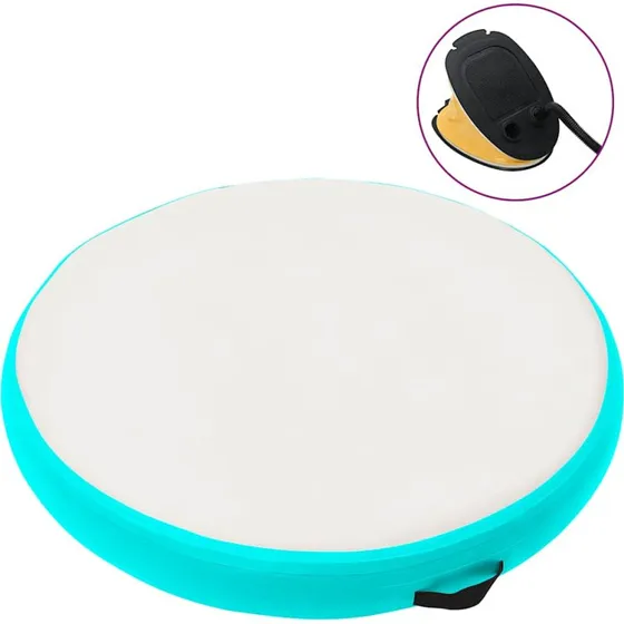 vidaXL Oppustelig gymnastikmtte 100x100x15 cm PVC grn