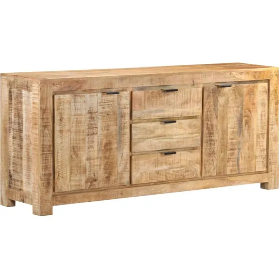 Skænk 175x40x75 cm råt mangotræ, rustik