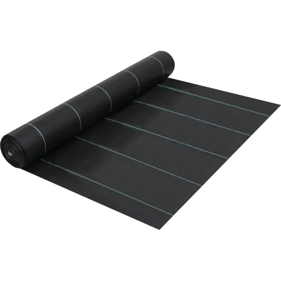 vidaXL ukrudtsdug PP 2 x 100 m - sort